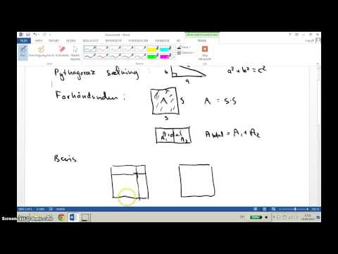 For 1u MaB - bevis for Pythagoraz sætning