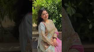 Grey Embellished Chiffon Suit - Video 3