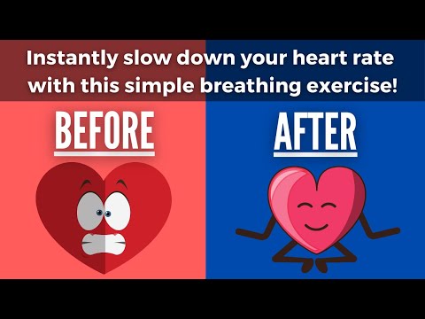 Lower Your Heart Rate With This Slow Breathing Exercise (4 second inhale, 8 second exhale)