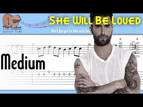 Maroon 5 - She Will Be Loved Guitar Tab