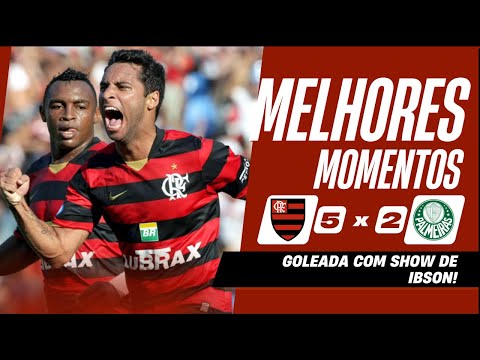 Flamengo 5 x 2 Palmeiras 2008 - Melhore Momentos - Ibson faz 3 gols!