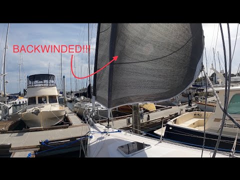 Need to Raise a Furling Genoa at the Dock in a Foul Wind? Try This!!!