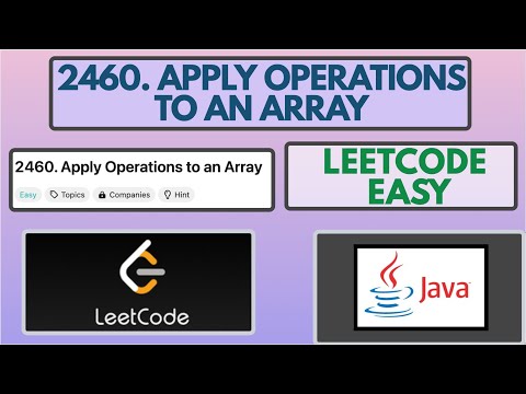 2460 Apply Operations To An Array Leetcode Java