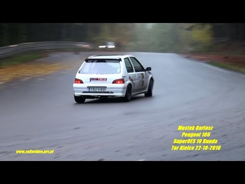Mostek Bartosz - Peugeot 106 - SuperOES 10 Runda  Tor Kielce 22-10-2016