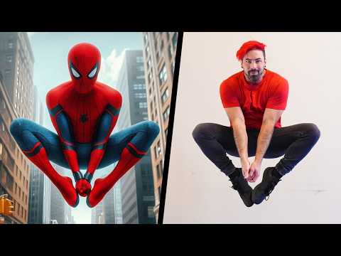 Испытание трюков Человека-Паука в реальной жизни!
