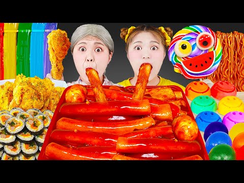 Korean Convenience Store Mukbang 🍜🔥 Spicy K-Food Combo ASMR | HIU