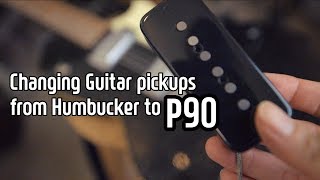 Video thumbnail for Changing Guitar pickups from Humbucker to P90 by Daniel Hong