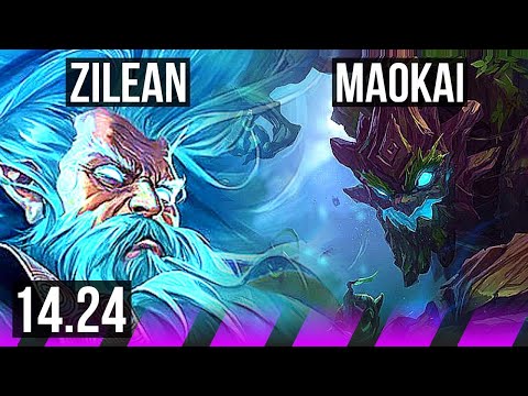 ZILEAN & Lux vs MAOKAI & Jinx (SUP) | NA Master | 14.24