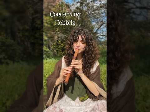 Concerning Hobbits 🍃🗡️ on wooden soprano recorder #recorder #lotr #lordoftherings #thehobbit