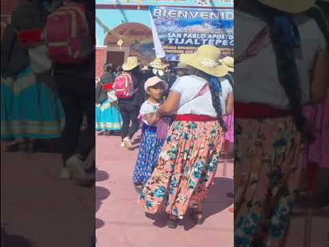 Personas de distintos pueblos en la fiesta de San Pablo Tijaltepec, Oaxaca #viral #fyp #tradiciones