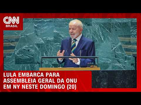 Lula embarca neste domingo (20) rumo a NY para Assembleia Geral da ONU | CNN AGORA