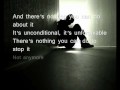 I don't believe in love - The school lyric. 