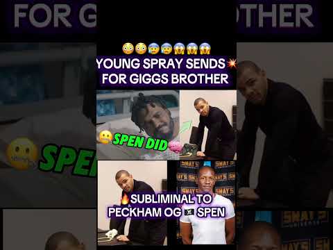 🚿Young Spray sends for 🏴Peckham OG Spen (Giggs Brother) #rtm #giggs #youngspray #spen #peckham #
