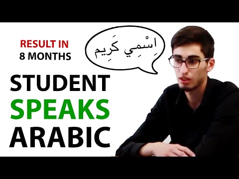 Learn Arabic. Amazing result in 8 months. (English Subtitles)