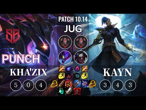SB Punch Kha'Zix vs Kayn Jungle - KR Patch 10.14