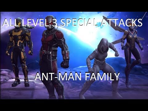 All Ant-man Character Level 3 Super Attacks