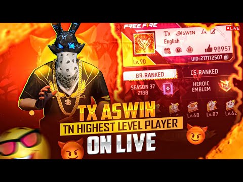 TX ASWIN FF ON LIVE | DIAMONDS GIFT | ROOM MATCH WITH SUBSCRIBERS