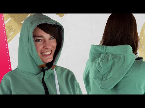 So nähst du eine Kapuze an | Kapuze für Hoodie nähen