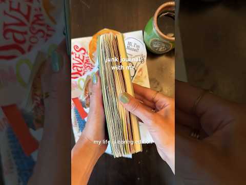 journaling with “junk” from the week. #junkjournal #journalwithme #journaling