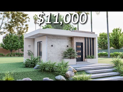 (6x7 Meters) Modern Tiny House Design | 1 Bedroom House Tour