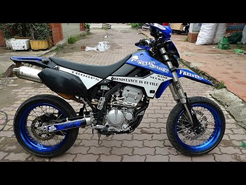 Kawasaki D Tracker 250 exhaust sound and acceleration compilation