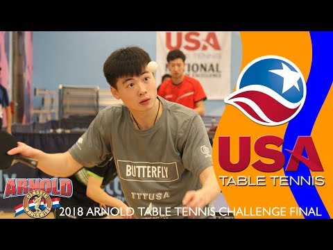 Arnold Table Tennis Challenge 2018 - Mingwei Ju vs Jinbao Ma - Open Final (Highlights)