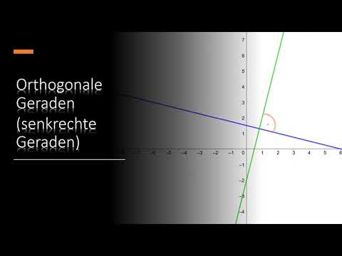 orthogonale Geraden (senkrechte Geraden)