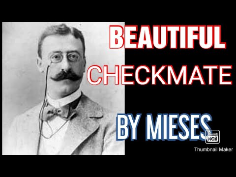 BEAUTIFUL CHECKMATE BY MIESIS // JACQUES MIESES VS NN