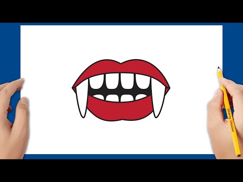 Halloween Dessin: Comment dessiner la bouche d'un vampire