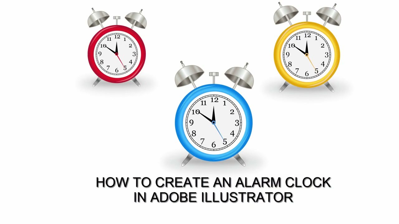 HOW TO CREATE AN ALARM CLOCK IN ADOBE ILLUSTRATOR