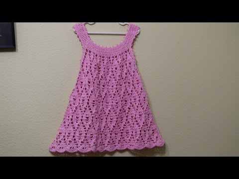 Vestido a crochet para niña de 3 a 4 años | Manualidades
