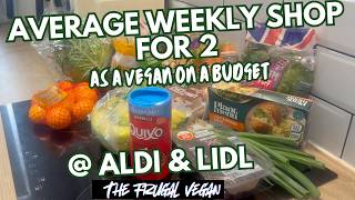 £20 Aldi & Lidl Vegan Weekly Shop 🛒  Budget Grocery Haul for 2