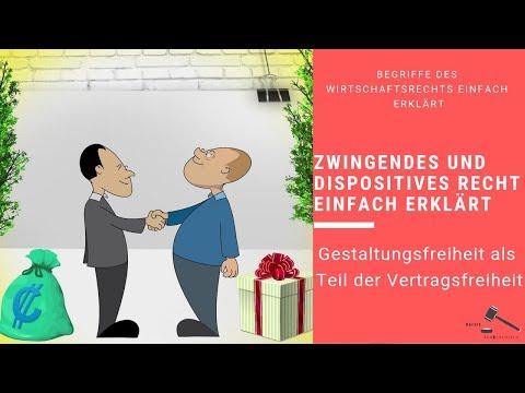 Gestaltungsfreiheit - Zwingendes und Dispositives Recht #RechtVerständlich