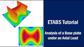 ETABS tutorial for the analysis of a BASE PLATE subjected to a column axial load……….