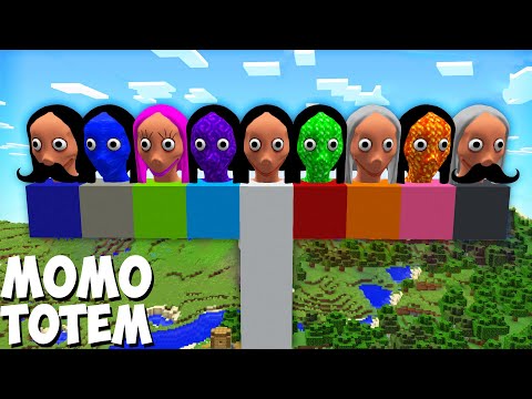 What if SPAWN the BIGGEST ALL MOMO MONSTER FAMILY in Minecraft Minions Sonic Gameplay Animation