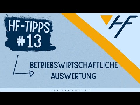 Bwa individuell gestalten - Teil 1 zur betriebswirtschaftlichen Auswertung