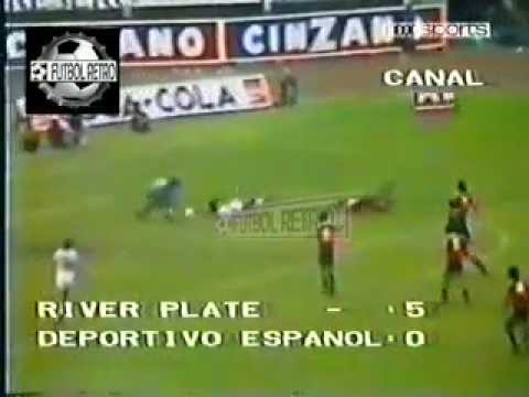 River Plate 5 vs Deportivo Español 0 Torneo Nacional 1985 FUTBOL RETRO TV