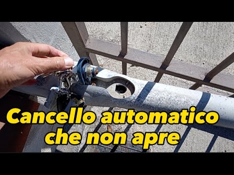 Automatic gate with one arm that won't open: How to unblock it and how to fix it