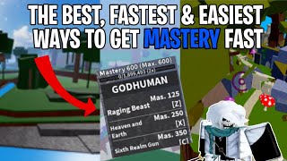 The BEST, FASTEST & EASIEST Ways To Get Mastery Fast In Each Sea!(Blox Fruits)