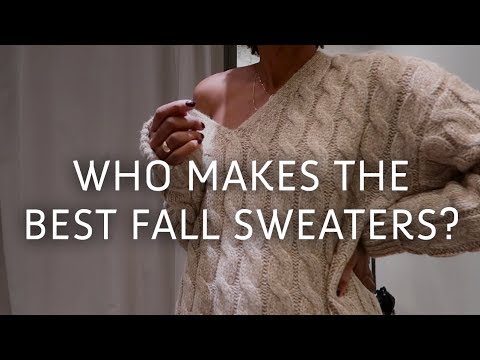 SWEATERS COMPARED +  HOW TO STYLE THEM | GAP, MAJE, &OTHERSTORIES + MORE!! Video