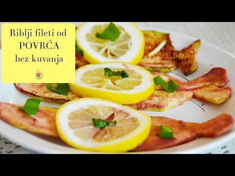 Sirovi, veganski riblji fileti