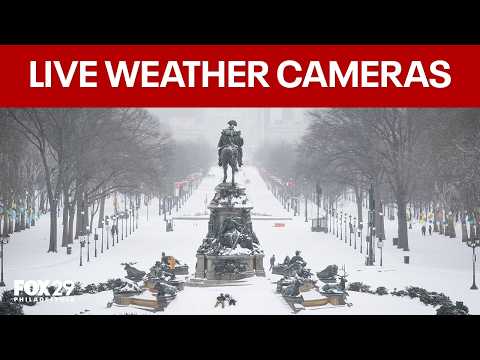 LIVE WEATHER CAMS ❄️ Double-digit snowfall expected in Philly, New Jersey