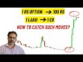 1 Rs Option went to 100 Rs, 1 lakh turned to 1 Cr, how to catch such moves (Option buying series)