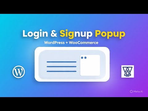 Login & Signup Popup Form in WordPress + WooCommerce (Easy Setup 2025) | Step by Step Tutorial