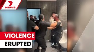 Four men in hospital after a wild brawl inside a Southbank restaurant. | 7NEWS
