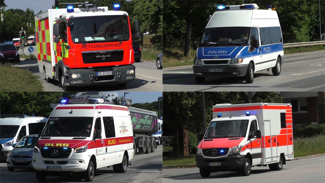 [MANV nach Geiselnahme in Schule !] Einsatzfahrten zur Großübung in Schwarzenbek