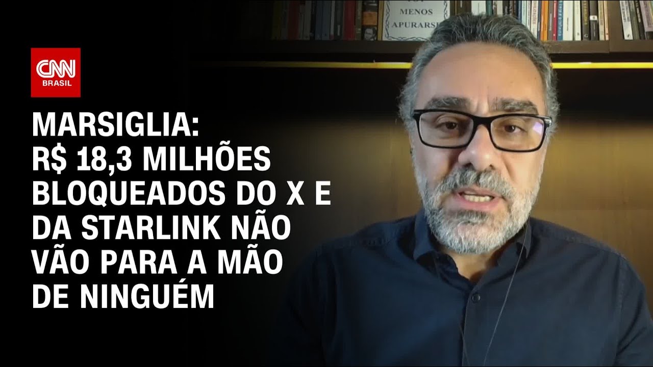 Marsiglia: R$ 18,3 milhões bloqueados do X e da Starlink não vão para a mão de ninguém| CNN 360