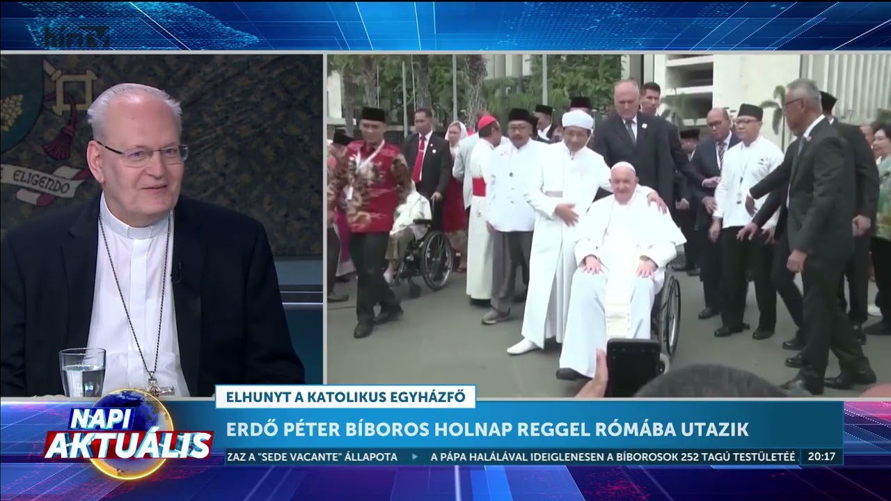 Napi aktuális - Erdő Péter: Az egyház feje nem halt meg, az egyház feje Jézus Krisztus - HírTV