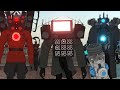 Skibidi War Titan Cameraman Titan Speakerman Titan TVman