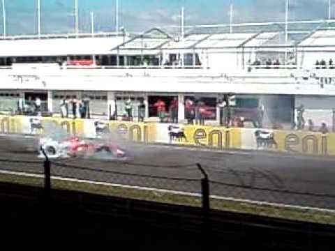 Felipe Massa Burn out 2010 Hungaroring